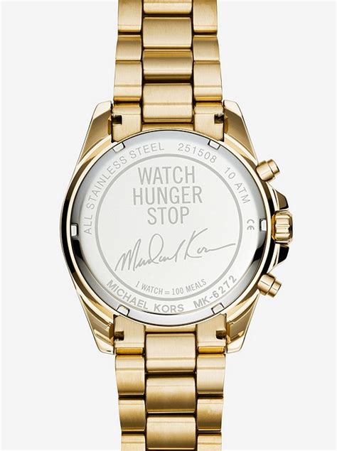 michael kors watch 251508 watch hunger stop|Michael Kors world hunger watch.